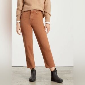 Everlane Women's Straight Leg Jeans in Brown